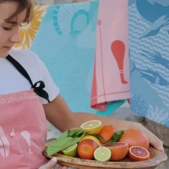 Maison Jean-Vier Tablier de cuisine Rose