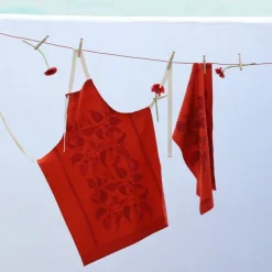 Maison Jean-Vier Tablier de cuisine Rouge