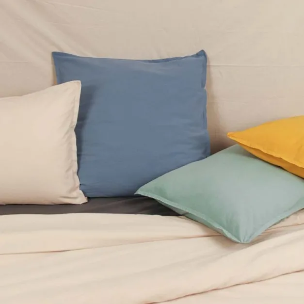 Maison Jean-Vier Taie d'oreiller Bleu