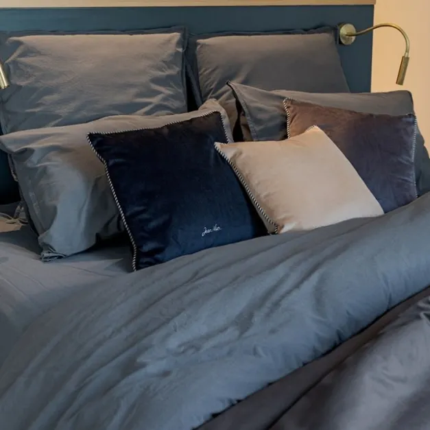 Maison Jean-Vier Taie d'oreiller Gris