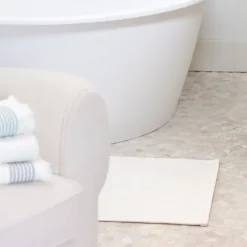 Maison Jean-Vier Tapis de bain Blanc