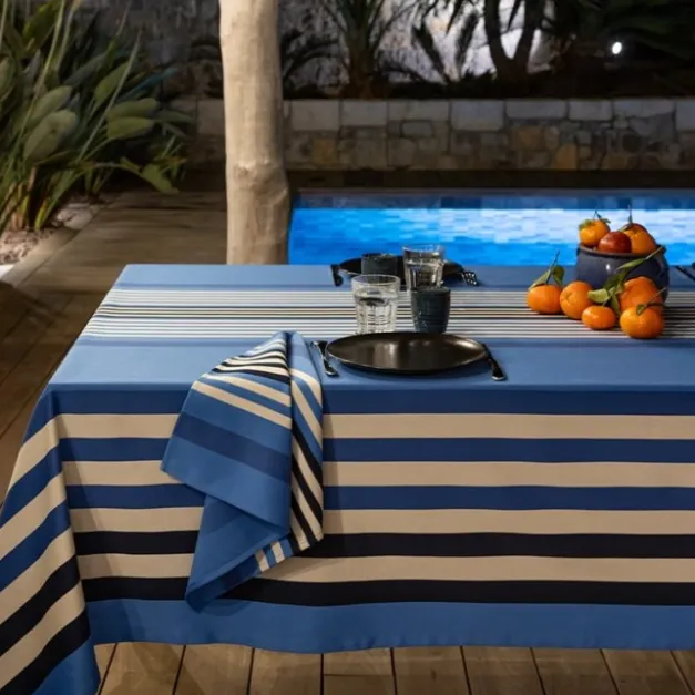 Maison Jean-Vier Tissu Bleu