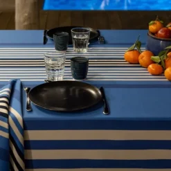 Maison Jean-Vier Tissu Bleu