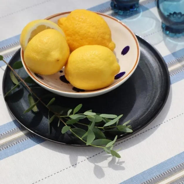 Maison Jean-Vier Tissu Bleu