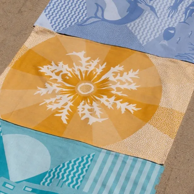 Maison Jean-Vier Torchon de cuisine Bleu