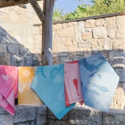 Maison Jean-Vier Torchon de cuisine Bleu