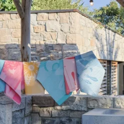 Maison Jean-Vier Torchon de cuisine Bleu