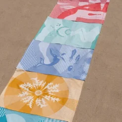 Maison Jean-Vier Torchon de cuisine Bleu