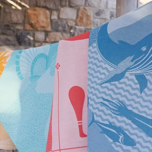 Maison Jean-Vier Torchon de cuisine Rose