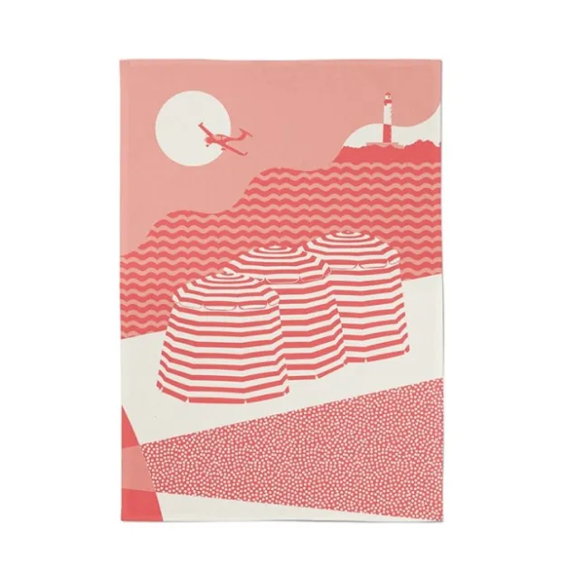 Maison Jean-Vier Torchon de cuisine Rouge