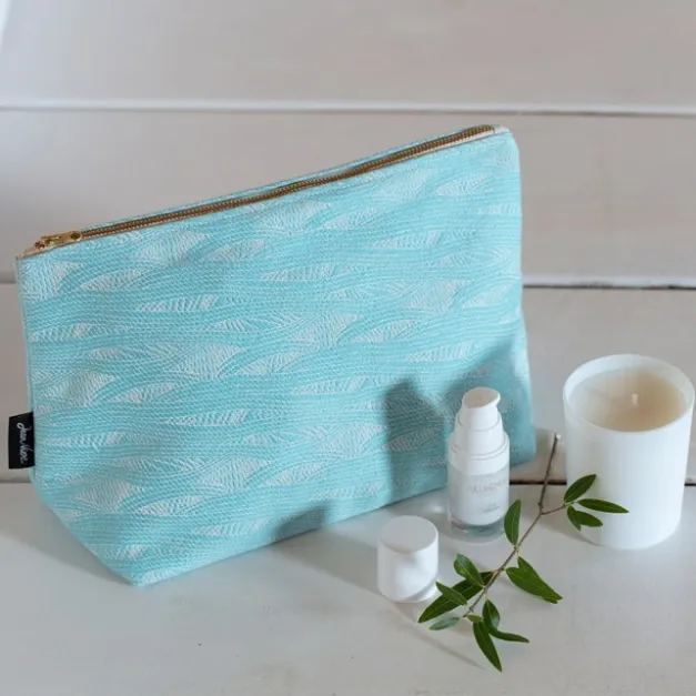 Maison Jean-Vier Trousse de toilette basque Bleu