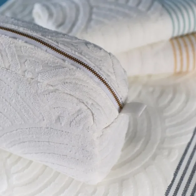 Maison Jean-Vier Trousse de toilette basque Blanc